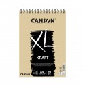 Blocco note XL Kraft Canson rilegato a spirale