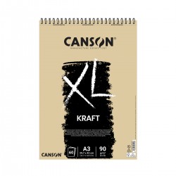 Blocco note XL Kraft Canson rilegato a spirale