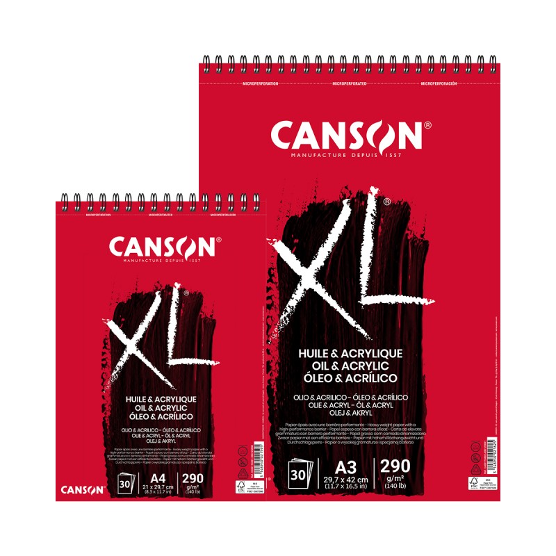 Bloc XL Óleo Y Acrílico Canson Con Espiral