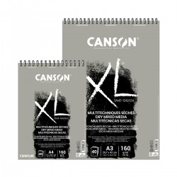 Bloc XL Multitècniques Seques (Color Gris) Canson Amb Espiral Casa Piera Barcelona