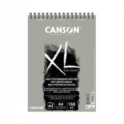 Bloc XL Multitècniques Seques (Color Gris) Canson Amb Espiral