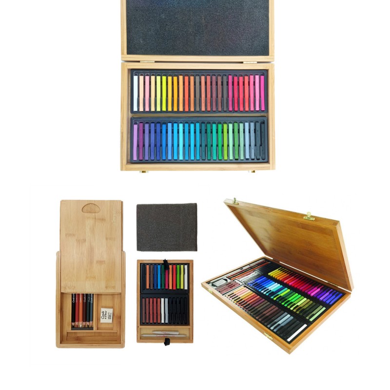 Set Pastel Conté à Paris Cofre Bambú
