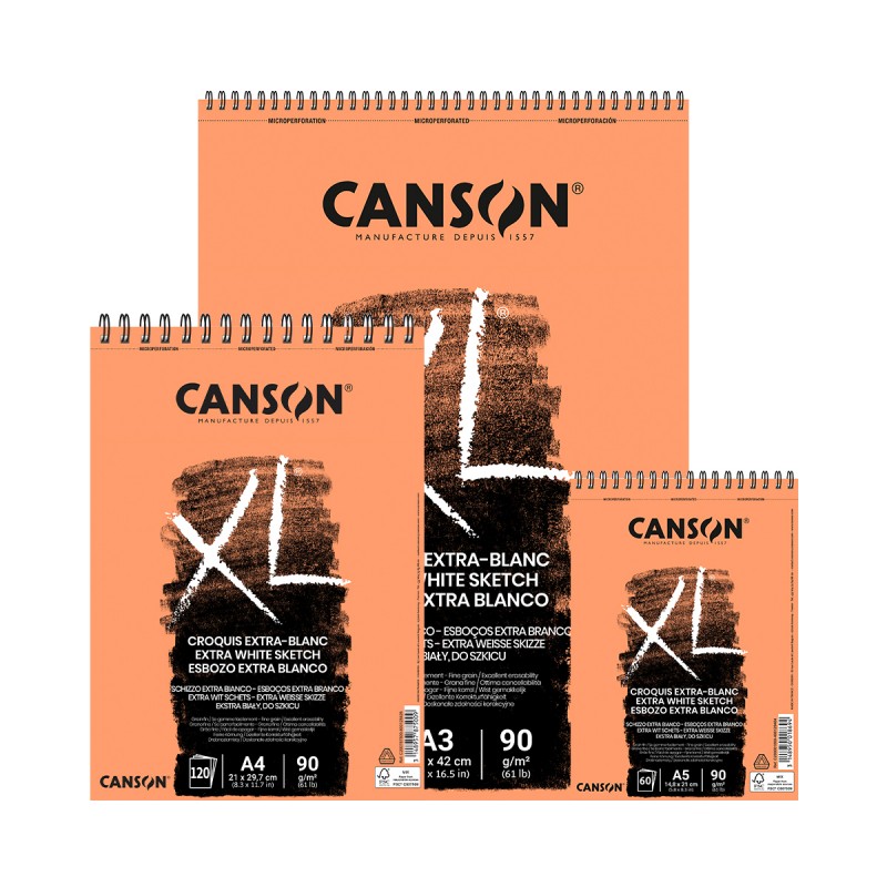 Bloc XL Croquis Extra Blanc Canson Amb Espiral