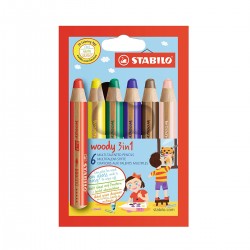 Set Llapis Woody Stabilo 3 en 1