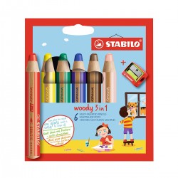 Set Llapis Woody Stabilo 3 en 1