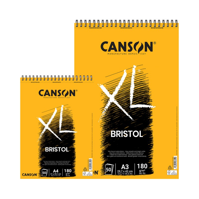 Taccuino XL rilegato a spirale Bristol Canson Bristol Canson