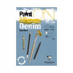 Bloc Paint'On Denim Bleu Clairefontaine