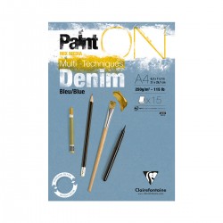 Bloc Paint'On Denim Bleu Clairefontaine