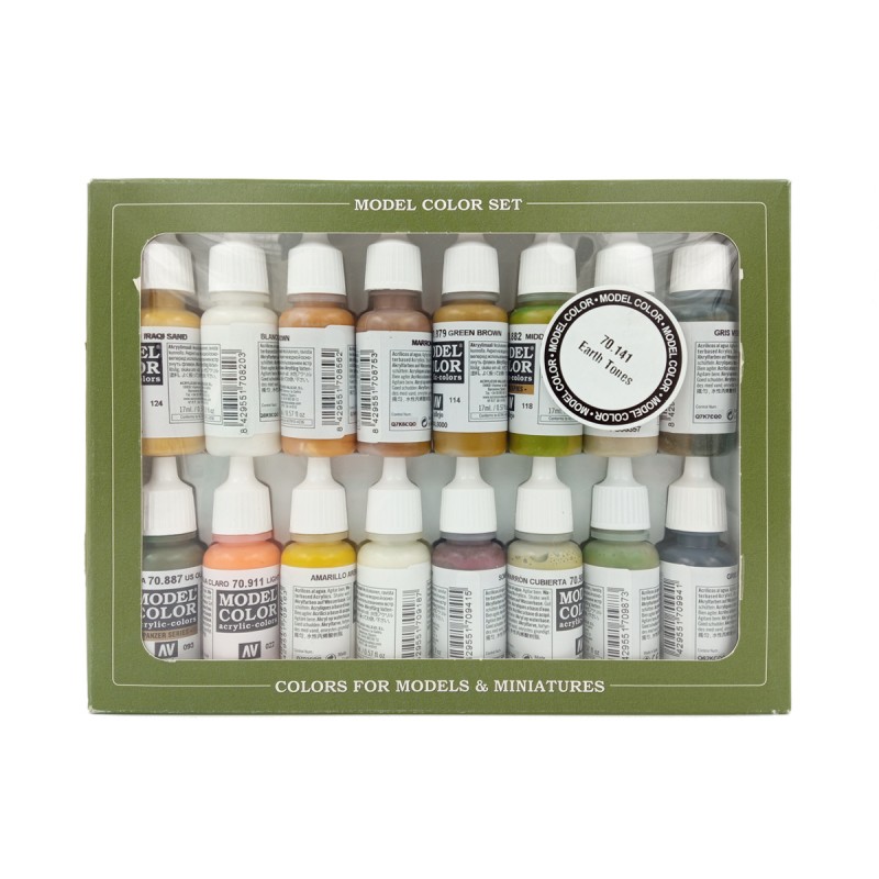 Set Earth Tones Model Color Vallejo