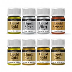 Pintura metalizada Liquid Gold 35ml Vallejo
