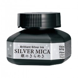 Tinta Silver Mica Ink Kuretake