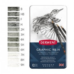 Sets 12 Llapis Grafit Graphic Derwent