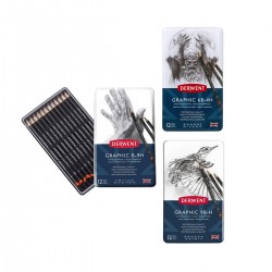 Set 12 matite di grafite Derwent | Casa Piera Bellas Artes Barcelona