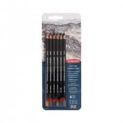 Set Lápices Tinted Charcoal Derwent | Casa Piera Bellas Artes Barcelona