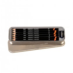 Estuche Set 6 Graphic Derwent + Sacapuntas | Casa Piera Bellas Artes