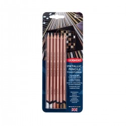 Set 6 Lápices Metallic Traditional Derwent | Casa Piera Bellas Artes