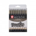 Set 10 Rotuladores Pigma Micron Sakura 