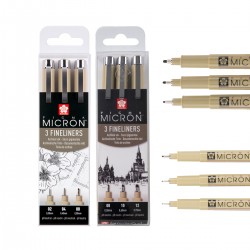 Set 3 Pigma Micron Sakura | Casa Piera Bellas Artes Barcelona