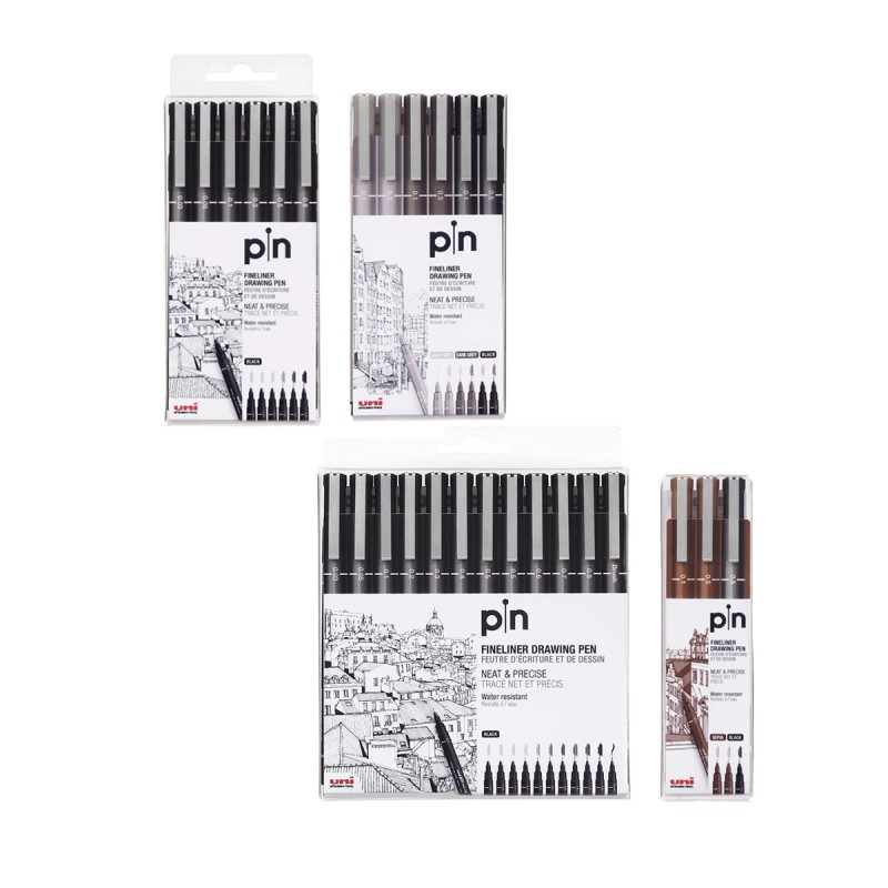 Sets Fineliner Uni Pin