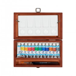 Scatola di legno 10ml Tubi di acquerello Van Gogh | Casa Piera Fine Arts