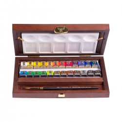 Caja Tradicional Pastillas Acuarela Rembrandt