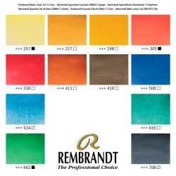 Scatole in metallo con acquerelli Rembrandt