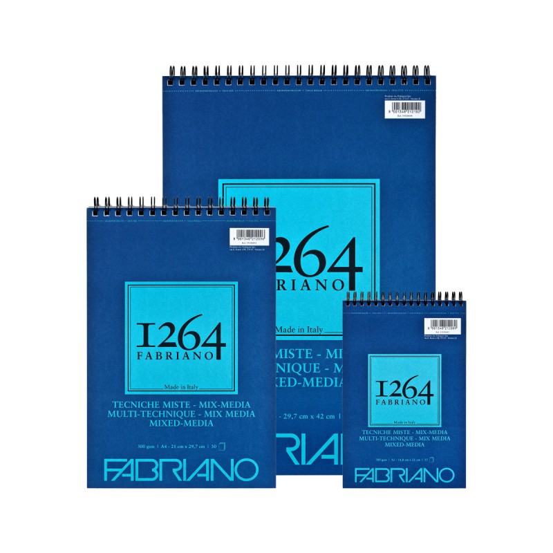 Bloc 1264 Mix Media Blanc 300g Fabriano