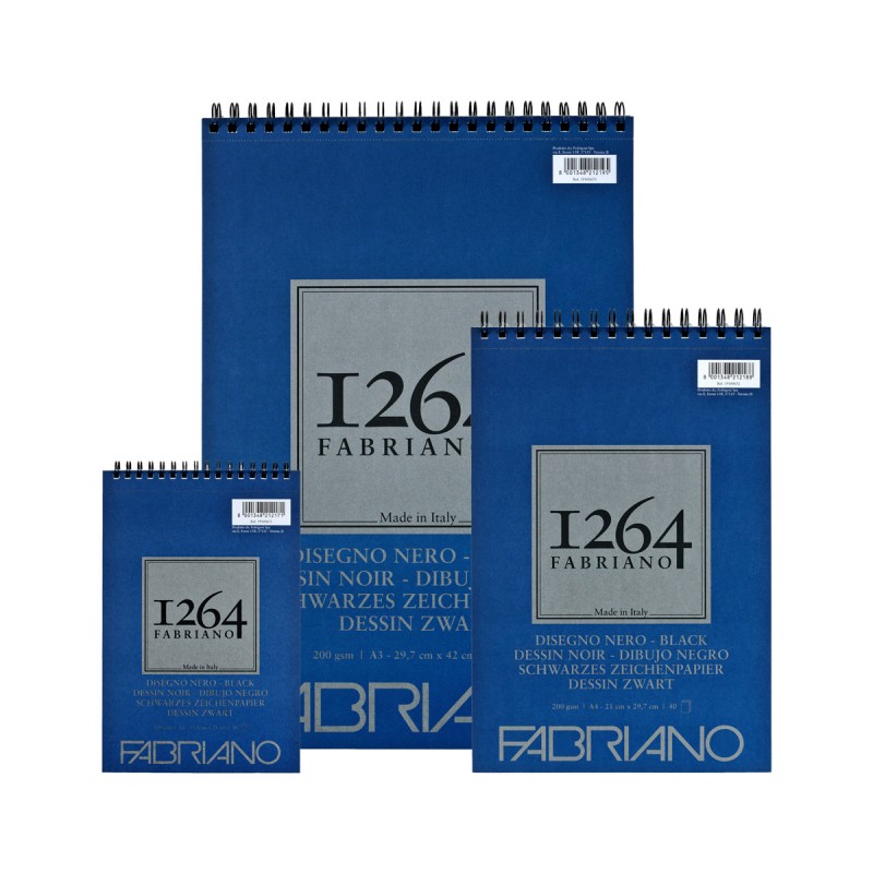 Bloc 1264 Dibujo Negro 200g Fabriano