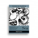 Bloc Papel Azul Toned Sea Fabriano 120g