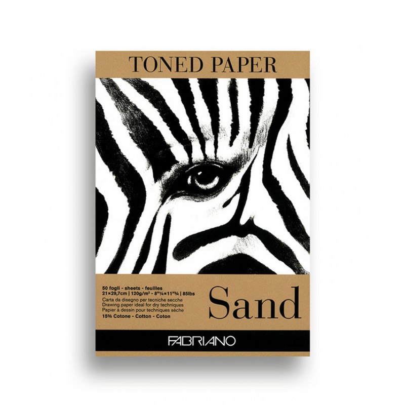 Tampone di carta tonale sabbia Toned Sand Fabriano 120g