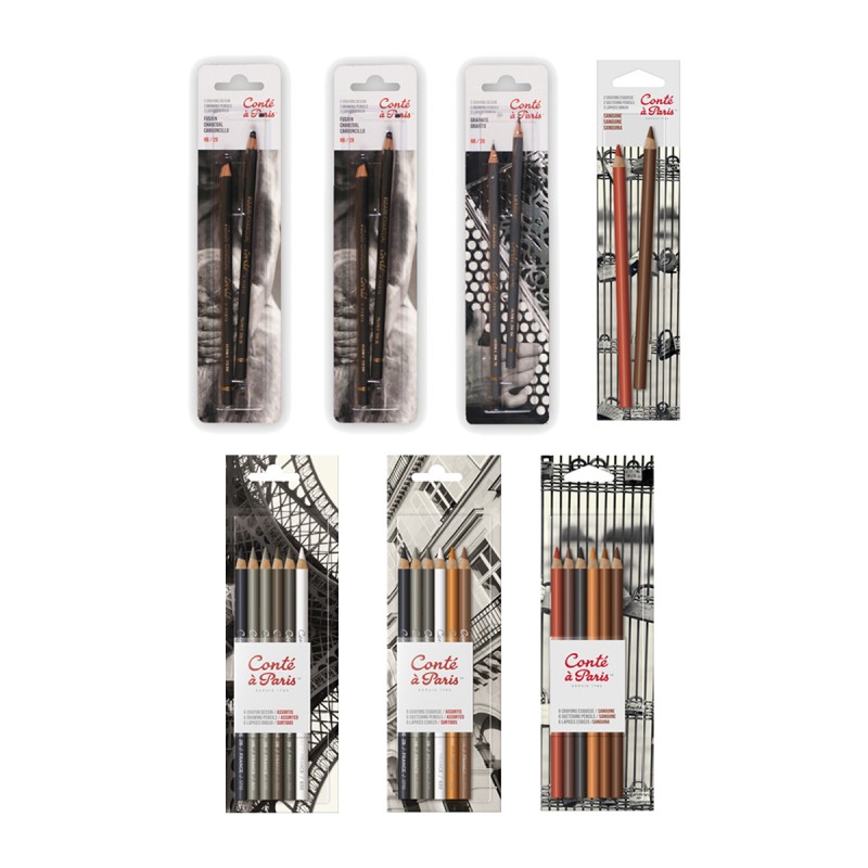 Set di matite da disegno Conté à Paris