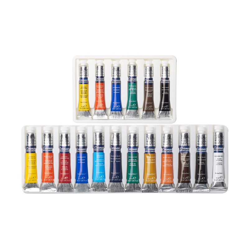 Cotman Winsor&Newton Set di tubi per acquerello da 8 ml