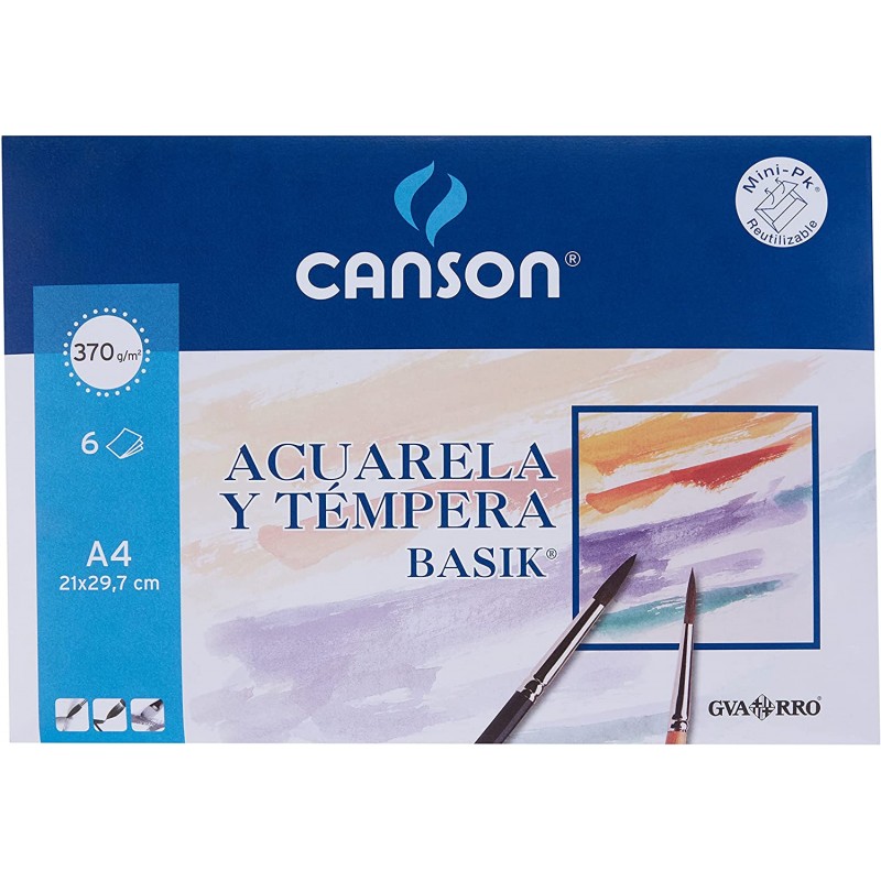 Minipack 6F Aquarel·la Guarro Basik