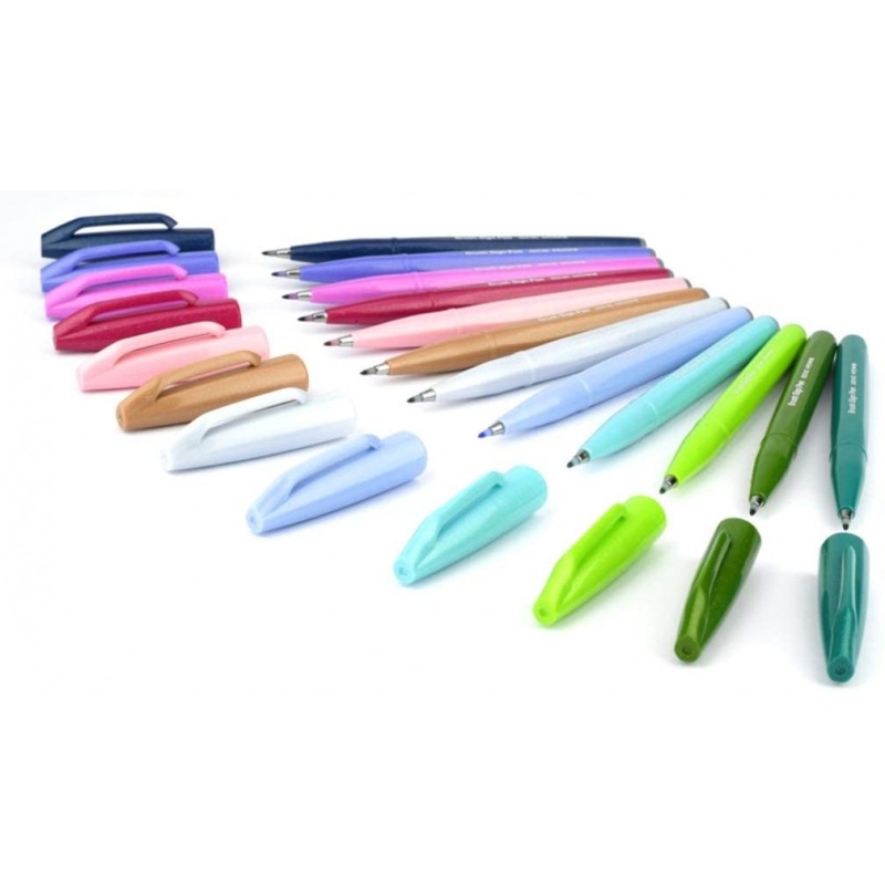 Brush Sign Pen Touch SES15C Pastel Pentel