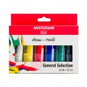 Set Acrílicos Amsterdam Tubo 20 mL