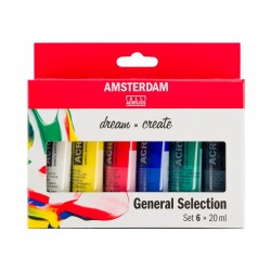 Set Acrílicos Amsterdam Tubo 20 mL