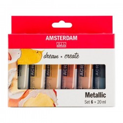Set Acrílicos Amsterdam Tubo 20 mL