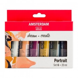 Set Acrílicos Amsterdam Tubo 20 mL