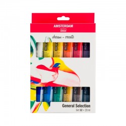 Set Acrílicos Amsterdam Tubo 20 mL