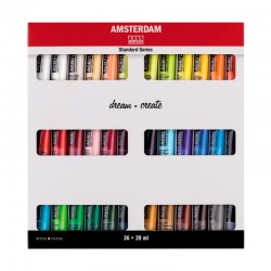 Set Acrílicos Amsterdam Tubo 20 mL