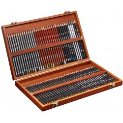 Set 72 Llapis Sketching Derwent Caixa Fusta