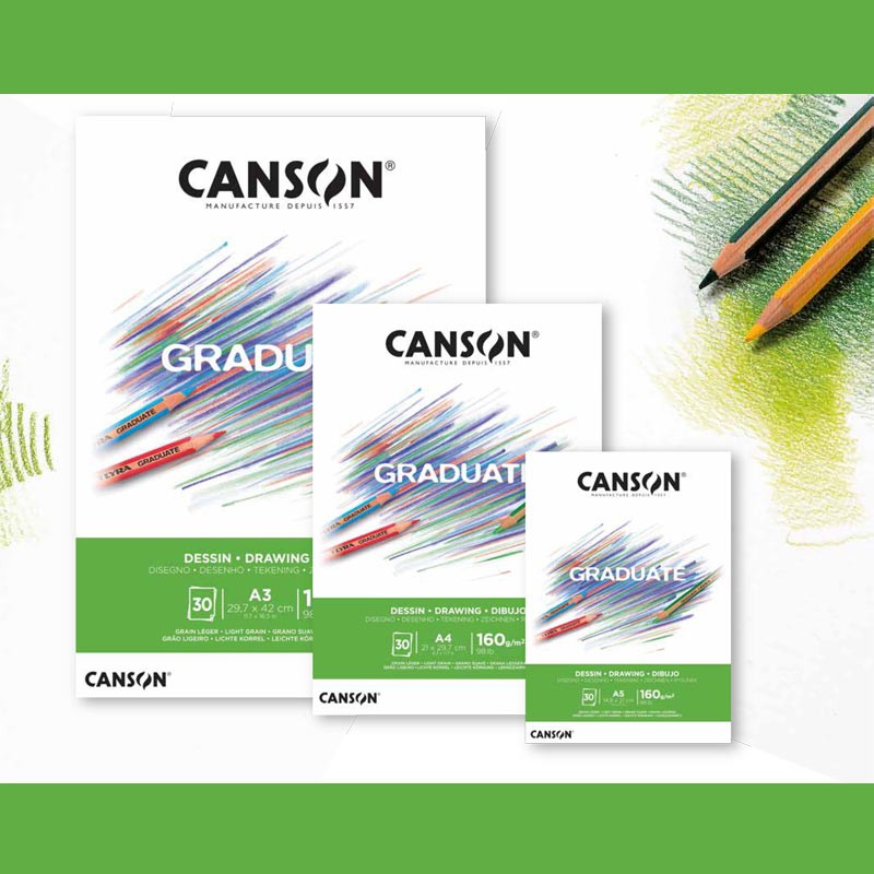 Bloc Graduate Canson Dibujo 160G 30H