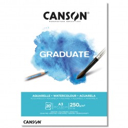 Bloc Graduate Canson Acuarela 250G 20H