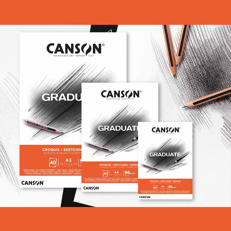 Blocco da disegno Graduate Canson 96G 40H