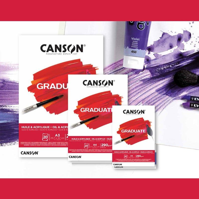 Bloc Graduate Canson Oli & Acrílic 290G 20F