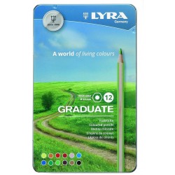 Set di matite Lyra Graduate con astuccio in metallo