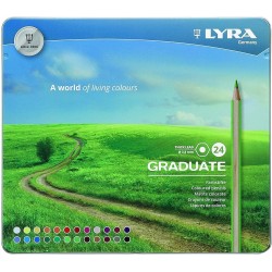 Set di matite Lyra Graduate con astuccio in metallo