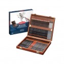 Caja Madera 48 Lápices de Dibujo Derwent