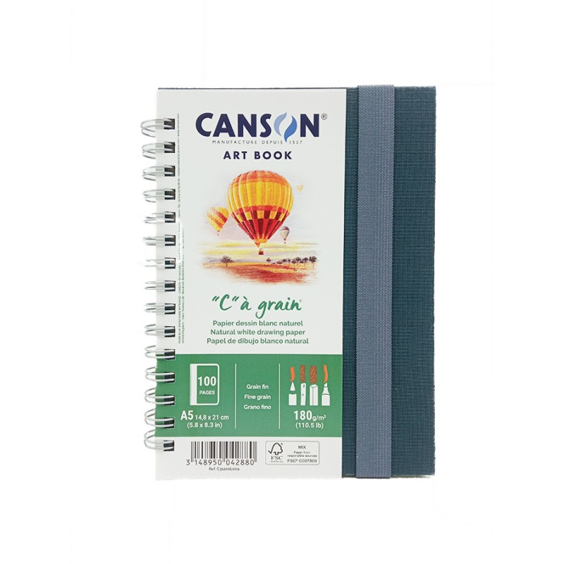 Bloc "C" À Grain Canson 180G A5