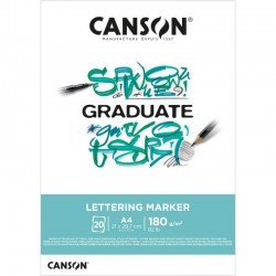 Graduate Canson Lettering Marker Pad 180G 20H